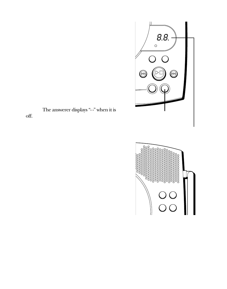 Answering machine setup, Setting the voice time/day stamp, Nswering | Achine, Etup, Etting, Oice, Tamp | RCA 900 MHz User Manual | Page 9 / 96