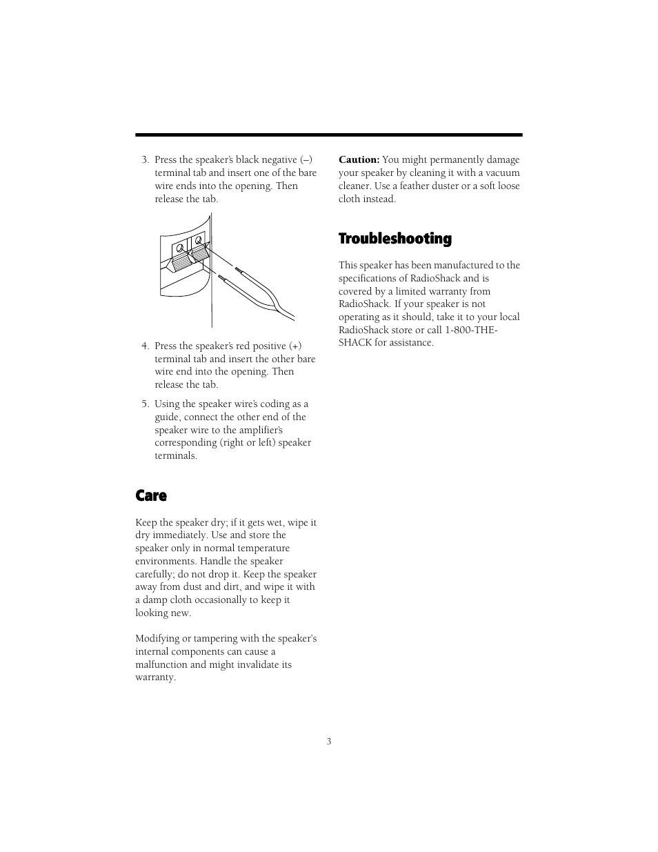 RCA PRO-LS100 User Manual | Page 3 / 4