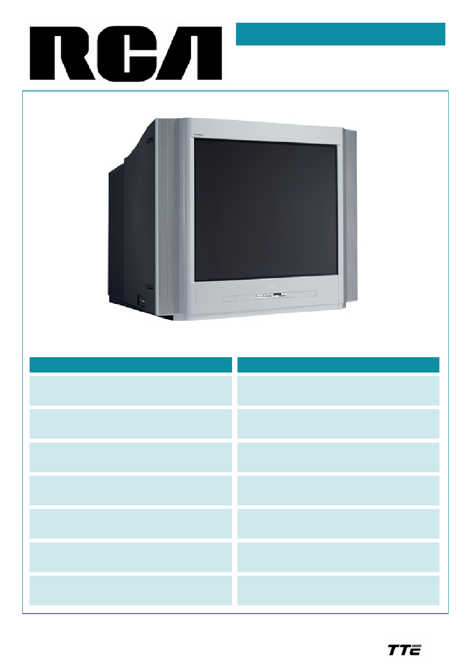 RCA 27F630T User Manual | 2 pages