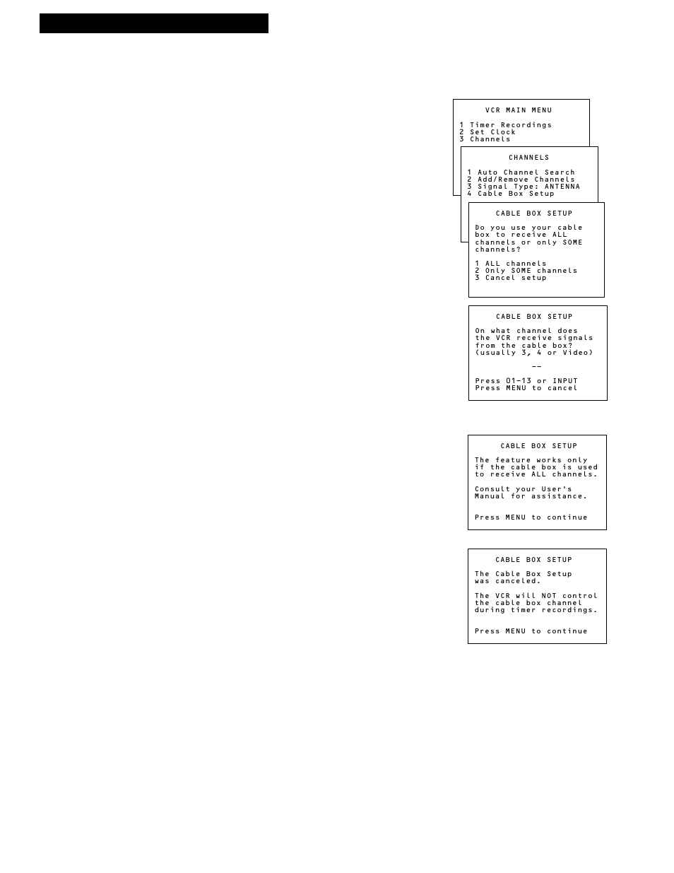 Recording while you’re away (timer recording), Recording a program, Select cable box viewing channel | RCA VR336 User Manual | Page 21 / 32