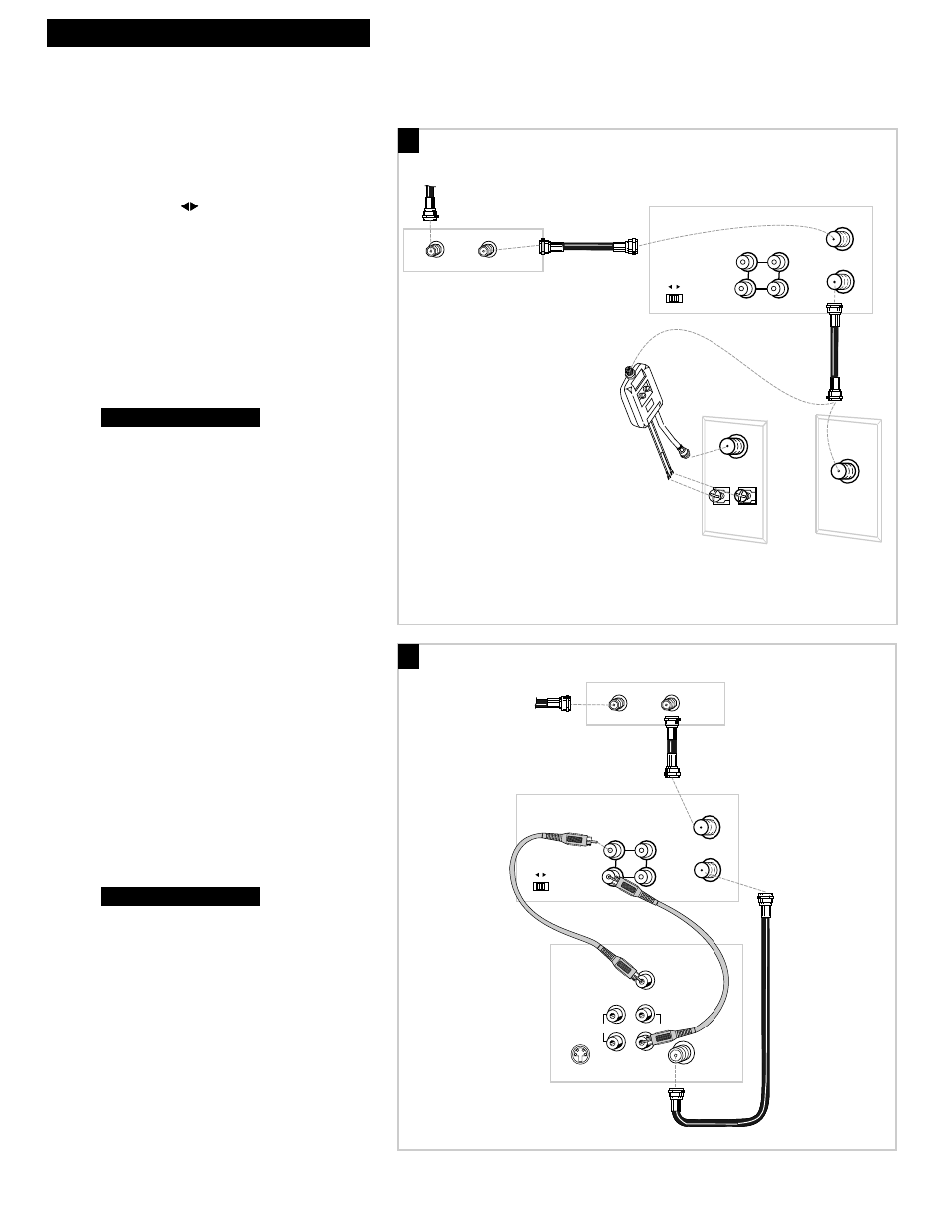 4hooking up the vcr, A. basic hookup, B. advanced hookup | RCA VR336 User Manual | Page 6 / 32