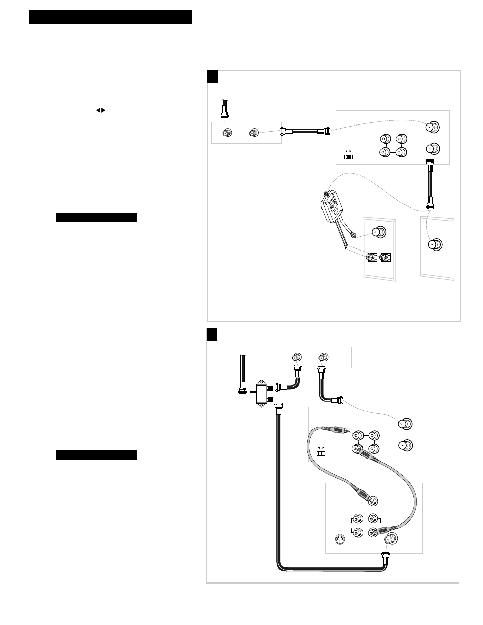 5hooking up the vcr, A. basic hookup, B. advanced hookup | Such as hbo, showtime, pay-per-view, etc.) | RCA VR336 User Manual | Page 7 / 32
