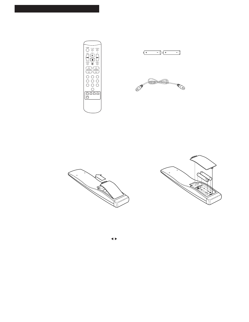 Startup, 7setting up the vcr 1. check accessories with vcr, Insert batteries in remote. 3. turn on the tv | Turn on the vcr, Contact your dealer if any items are missing | RCA VR336 User Manual | Page 9 / 32