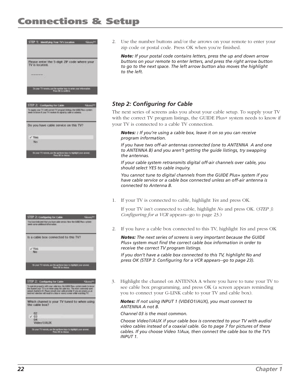 Connections & setup | RCA HD65W40 User Manual | Page 24 / 96