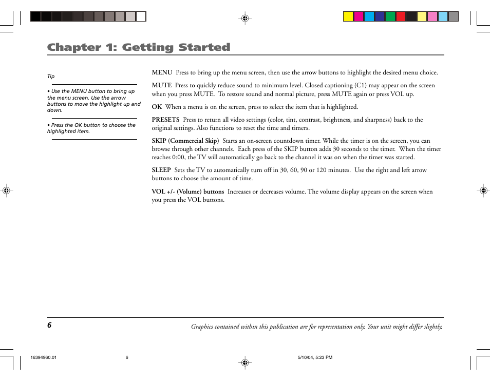 Chapter 1: getting started | RCA 9V345T User Manual | Page 8 / 24