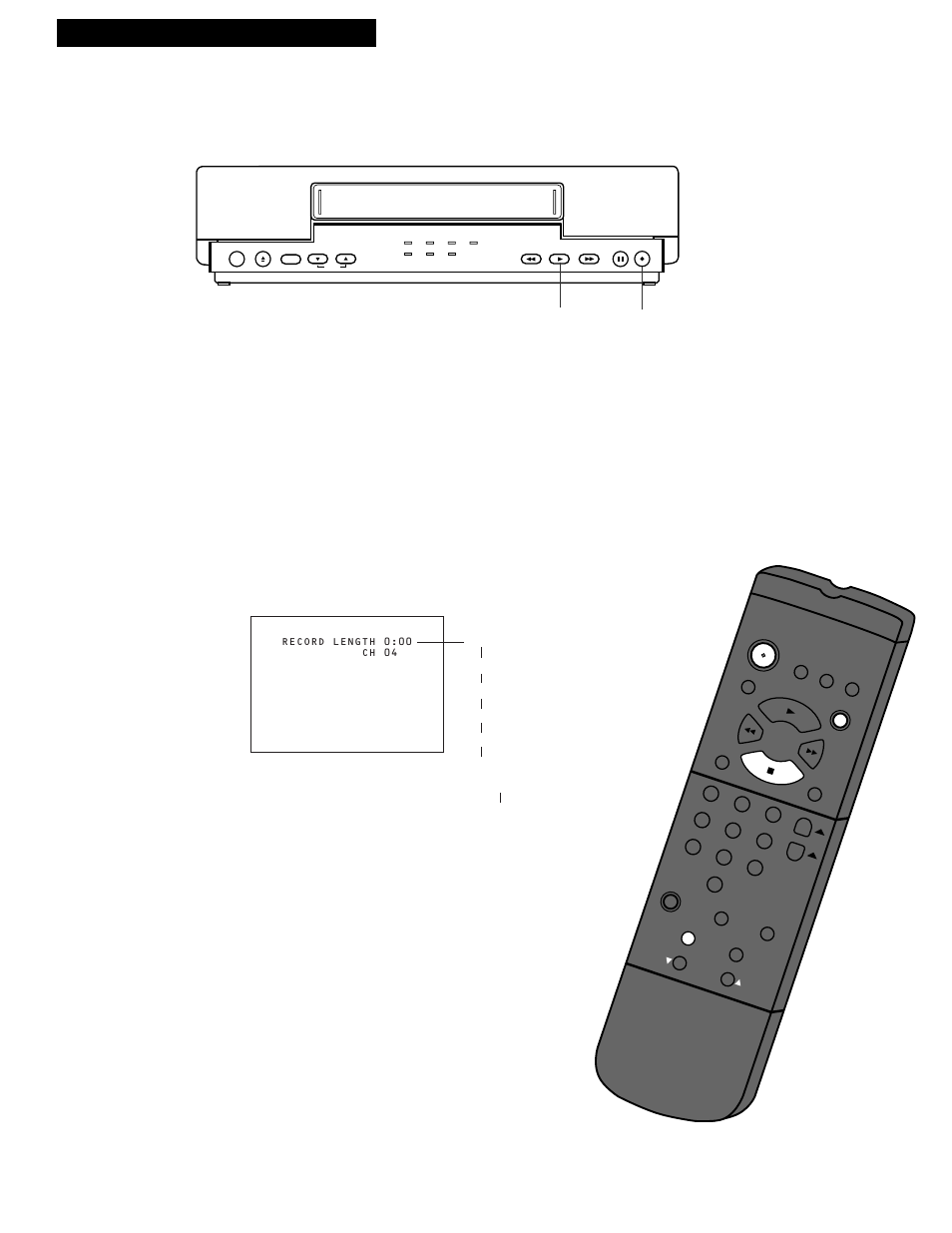 Express recording, 21 recording a program, Operating instructions | Stopping a recording in progress | RCA VR602HF User Manual | Page 23 / 36