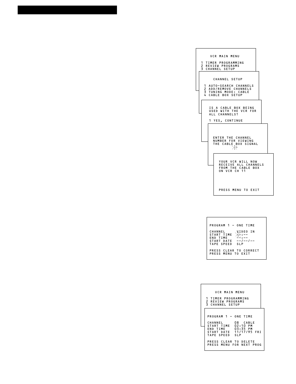 Recording while you’re away (timer recording), Timer recording from the vcr’s line input | RCA VR602HF User Manual | Page 27 / 36