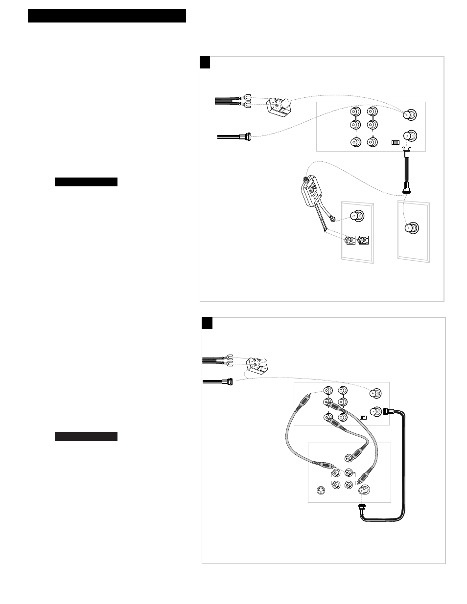Antenna or cable system without a cable box, A. basic hookup, B. advanced hookup | 3hooking up the vcr | RCA VR602HF User Manual | Page 5 / 36