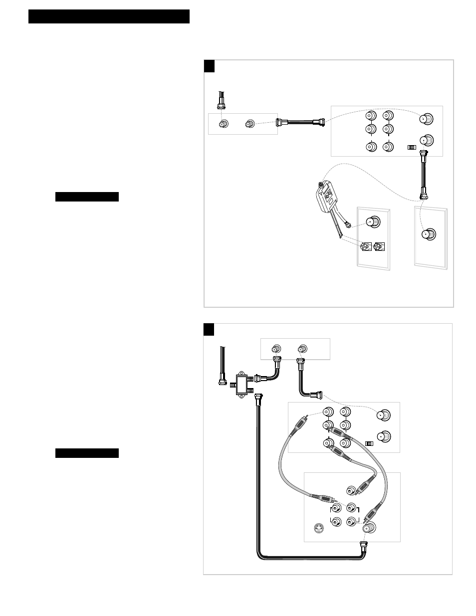 A. basic hookup, B. advanced hookup, 5hooking up the vcr | Such as hbo, showtime, pay-per-view, etc.) | RCA VR602HF User Manual | Page 7 / 36