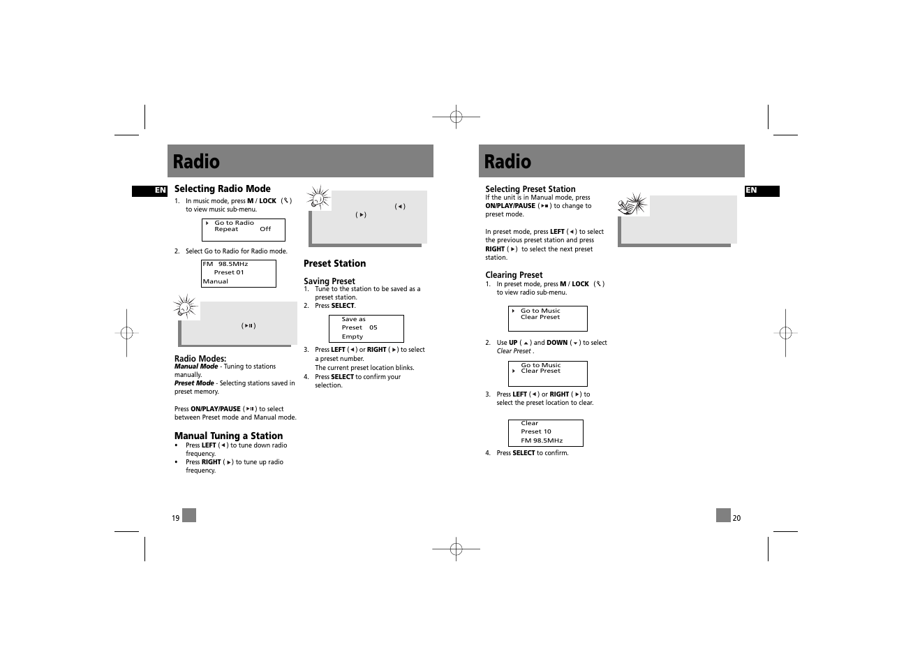 Radio | RCA RD2215 User Manual | Page 16 / 23