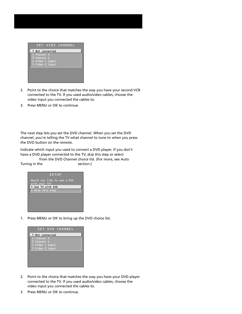 Setting the dvd channel (auto tuning), Interactive setup | RCA Home Theatre P56926 User Manual | Page 20 / 64