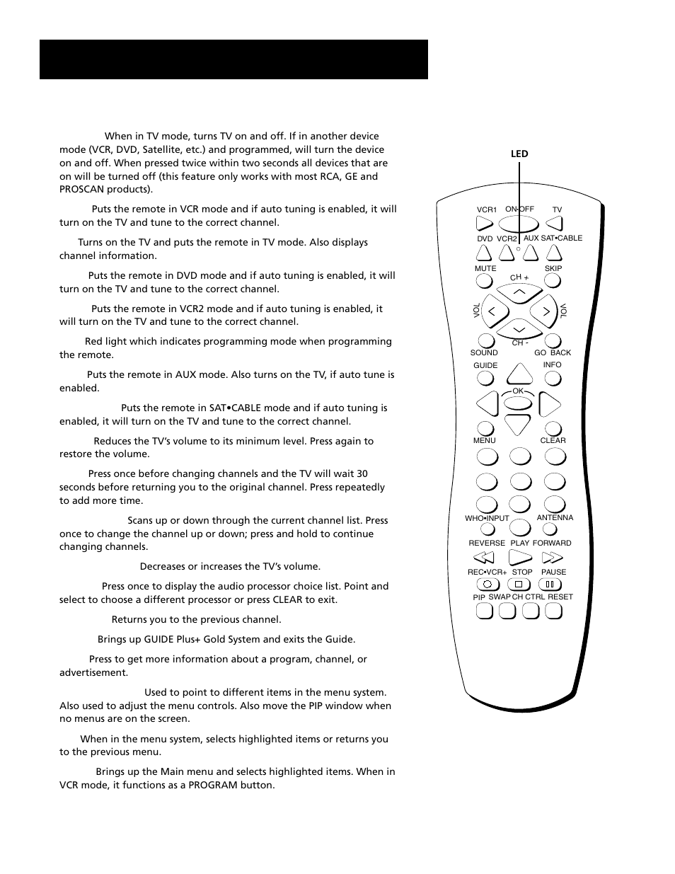 Remote buttons, Using the remote, 22 remote buttons | RCA Home Theatre P56926 User Manual | Page 24 / 64