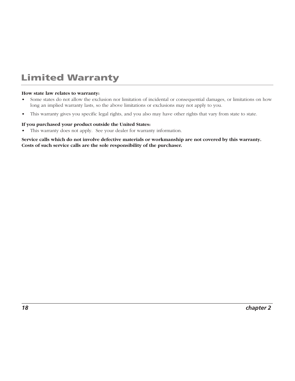 Limited warranty | RCA TV/Radio/CD Player User Manual | Page 20 / 24