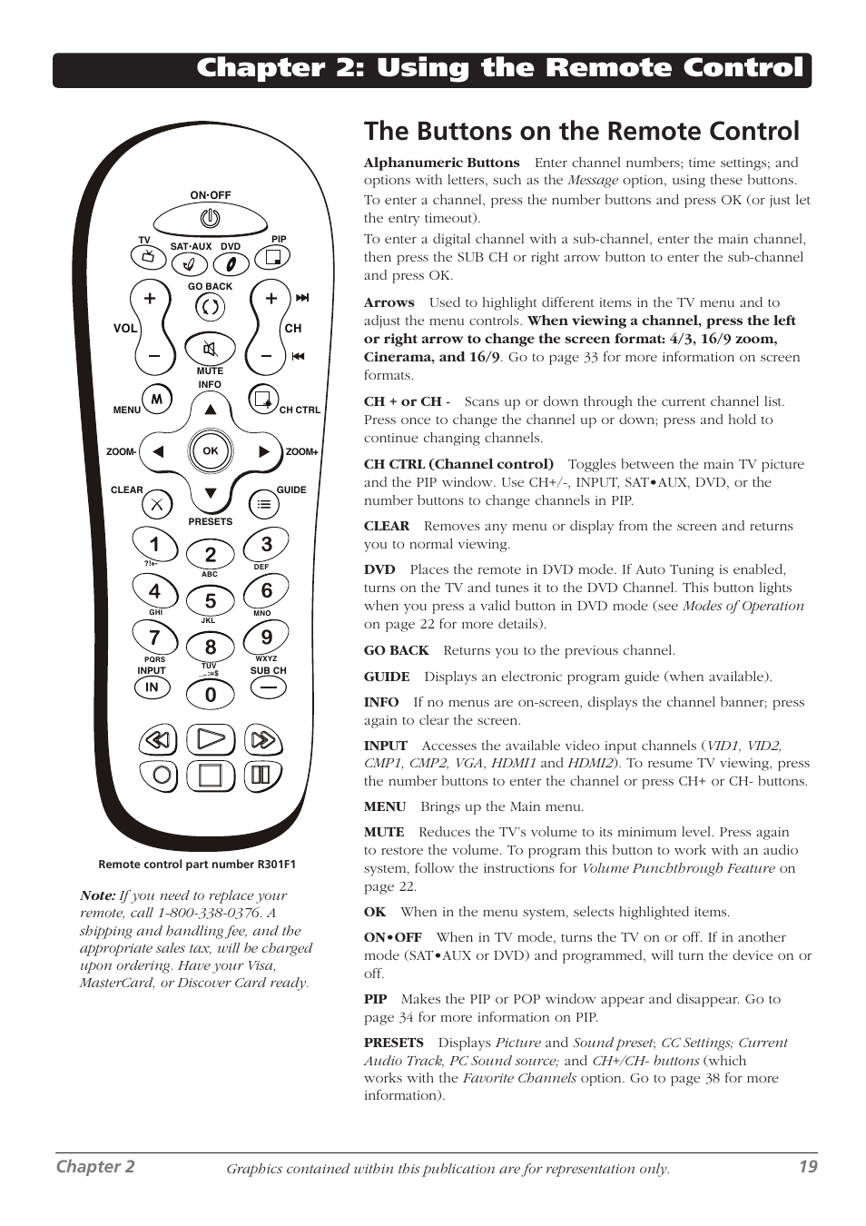 Chapter 2 19 | RCA L37WD250 User Manual | Page 19 / 52