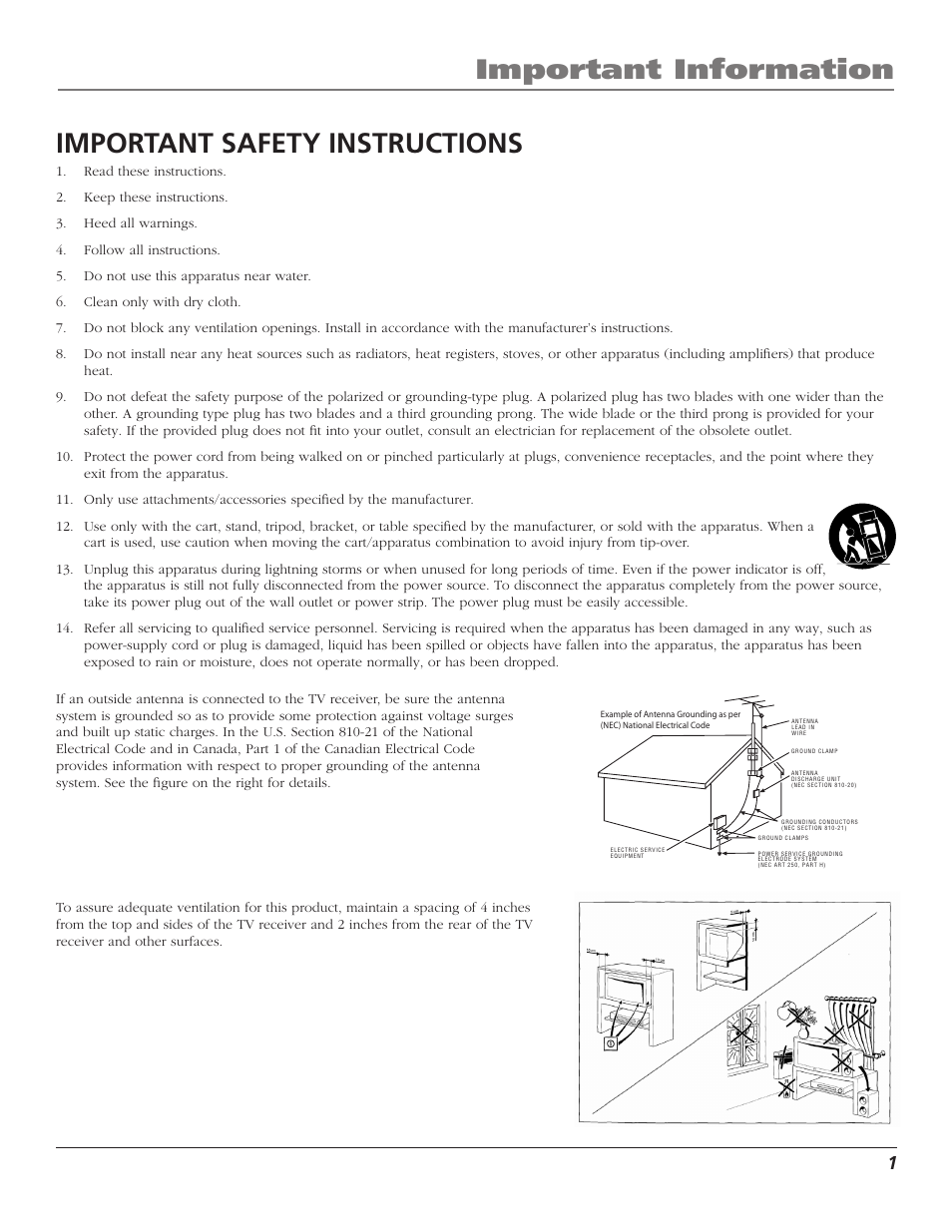 RCA Scenium D44LPW134 User Manual | Page 3 / 64