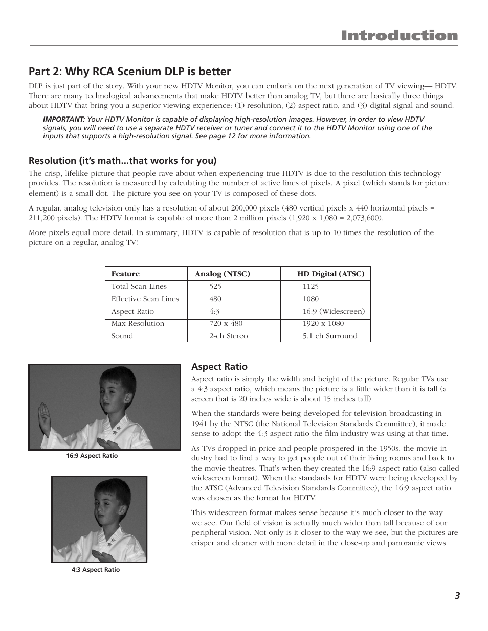 Introduction, Part 2: why rca scenium dlp is better | RCA Scenium D44LPW134 User Manual | Page 5 / 64