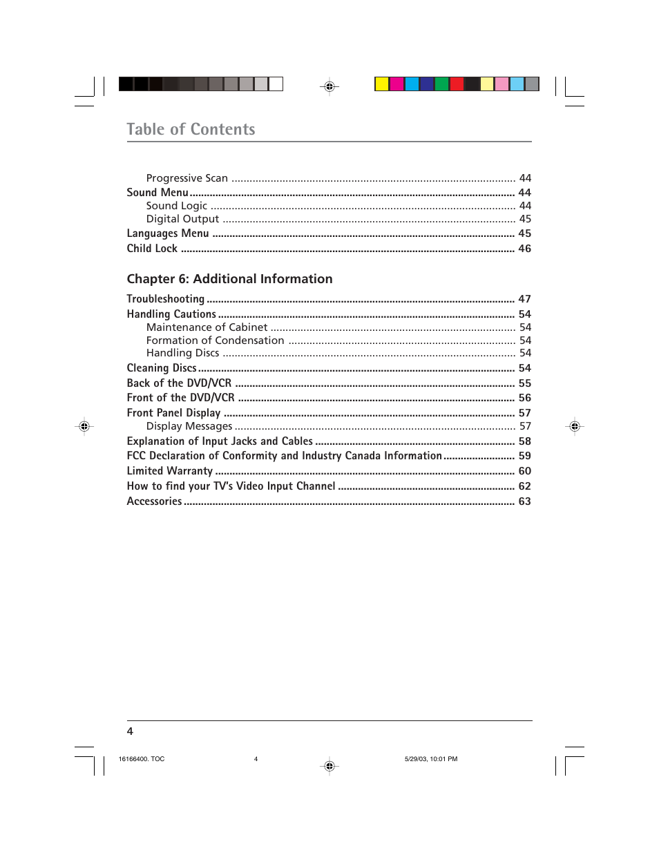 RCA DVD/VCR User Manual | Page 8 / 68