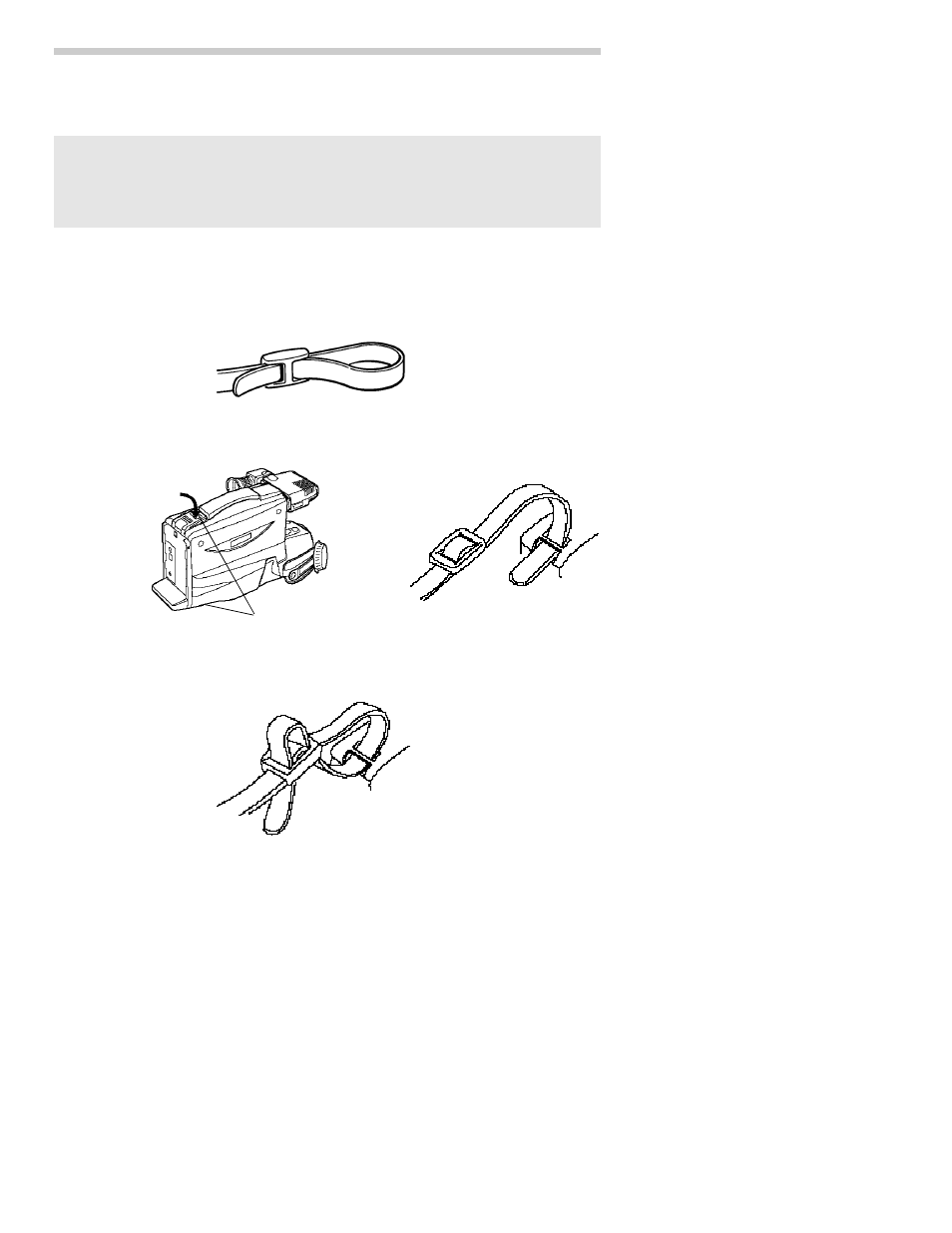 Attaching the shoulder strap | RCA CC437 User Manual | Page 54 / 72