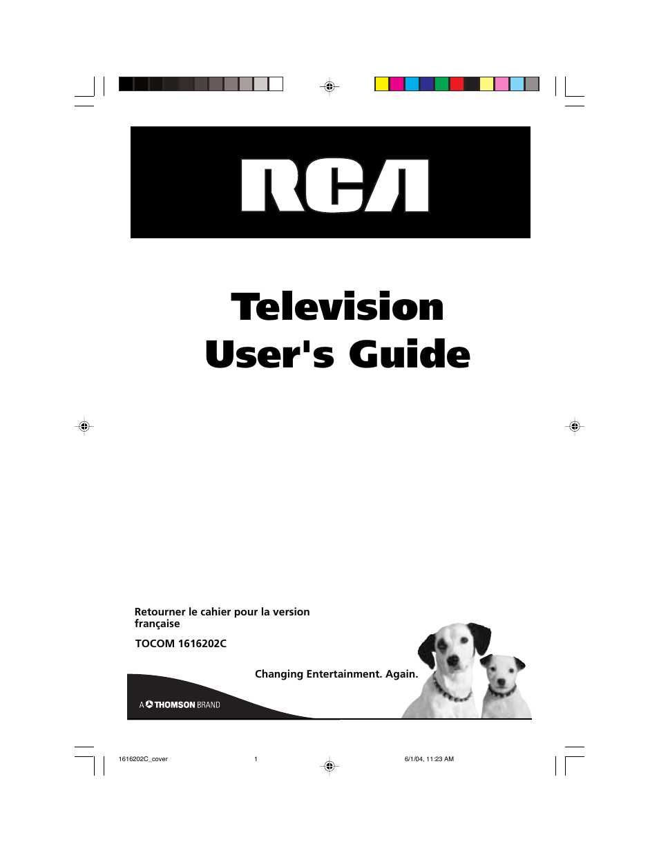 RCA 20F410T User Manual | 32 pages