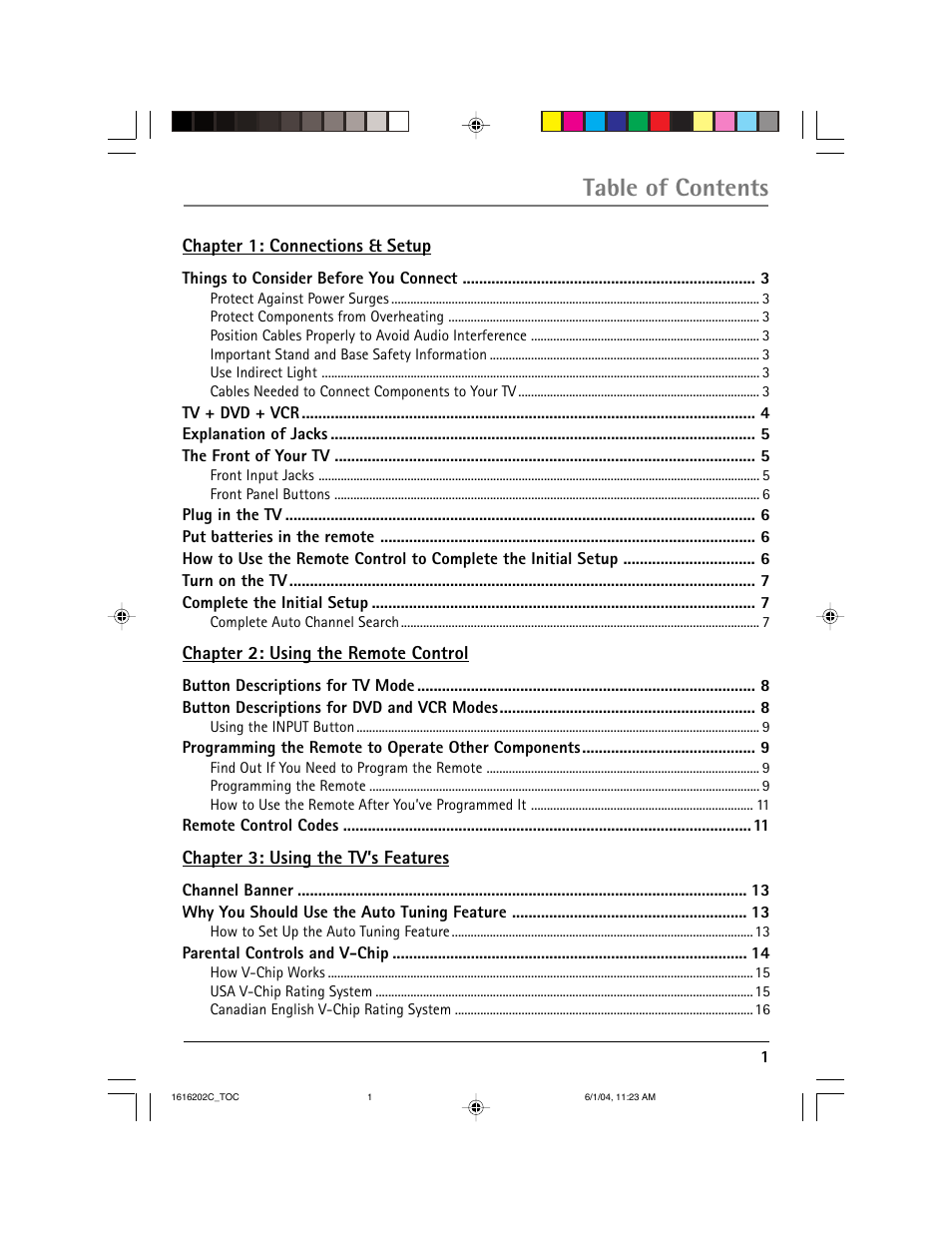 RCA 20F410T User Manual | Page 3 / 32