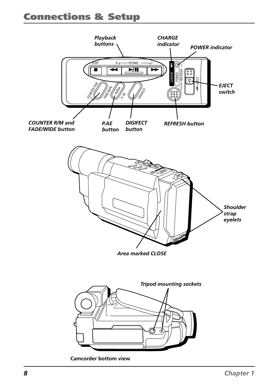 Connections & setup, 8chapter 1 | RCA CC6254 User Manual | Page 10 / 104