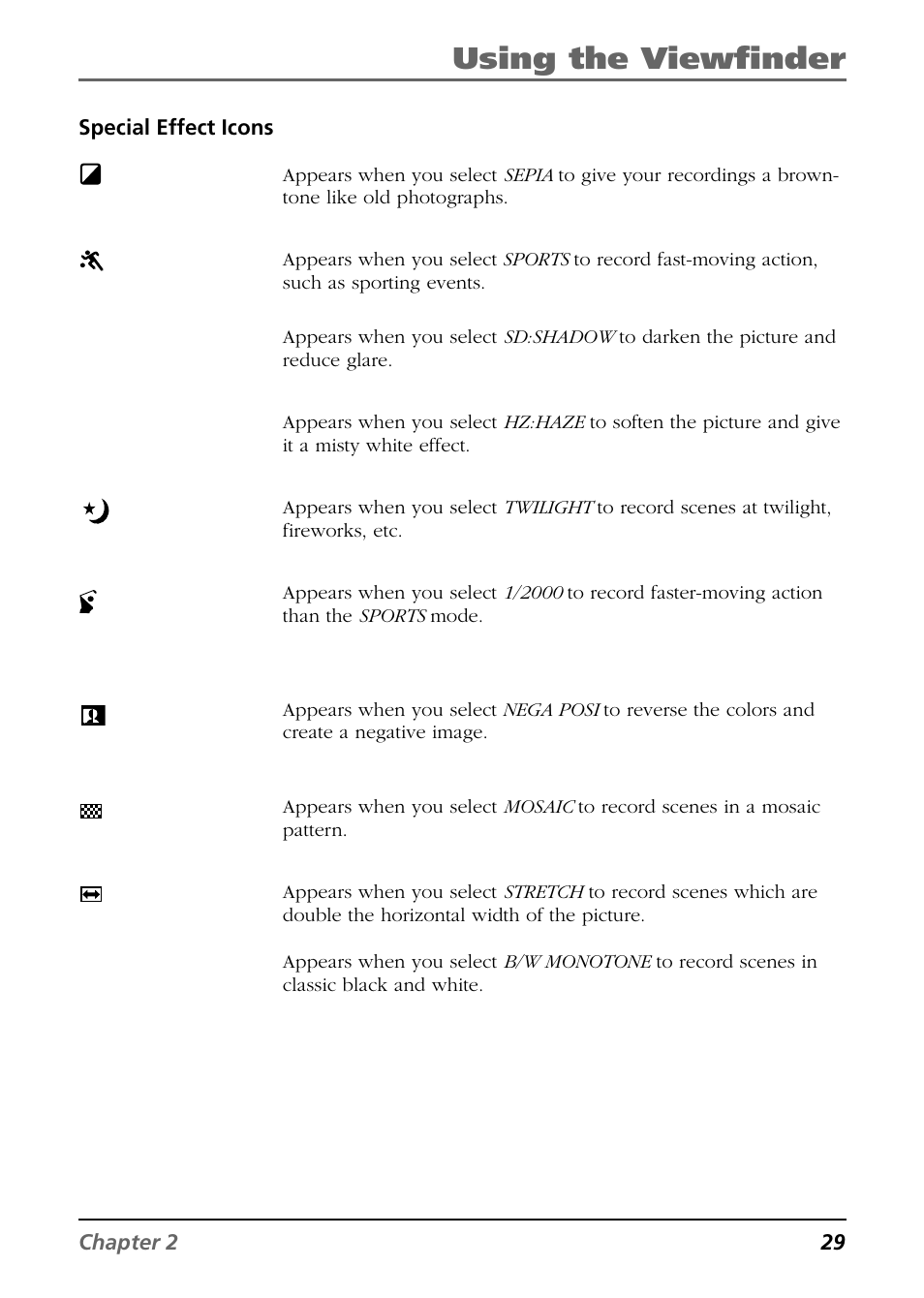 Using the viewfinder | RCA CC6254 User Manual | Page 31 / 104