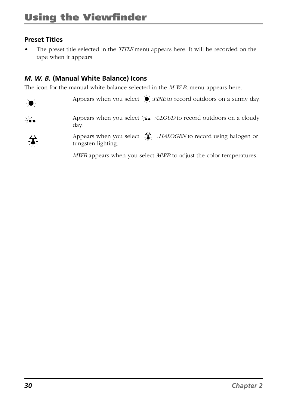 Using the viewfinder | RCA CC6254 User Manual | Page 32 / 104