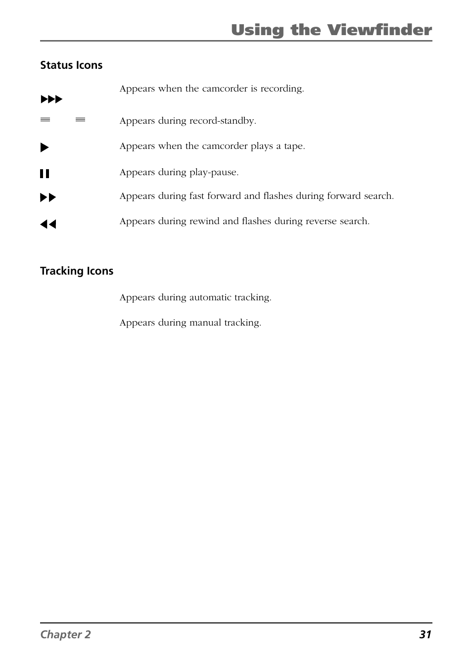 Using the viewfinder | RCA CC6254 User Manual | Page 33 / 104