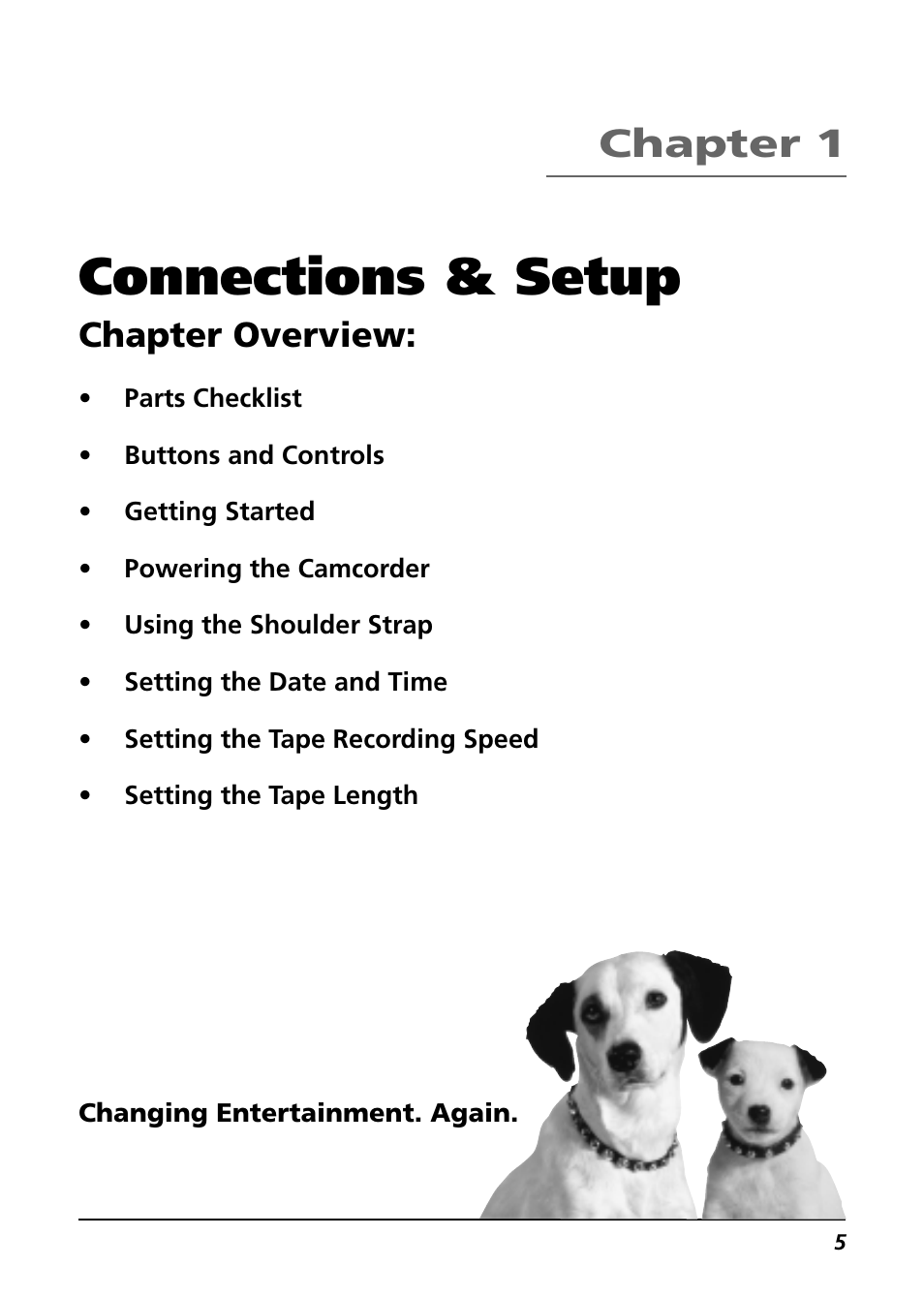 Connections & setup, Chapter 1, Chapter overview | RCA CC6254 User Manual | Page 7 / 104