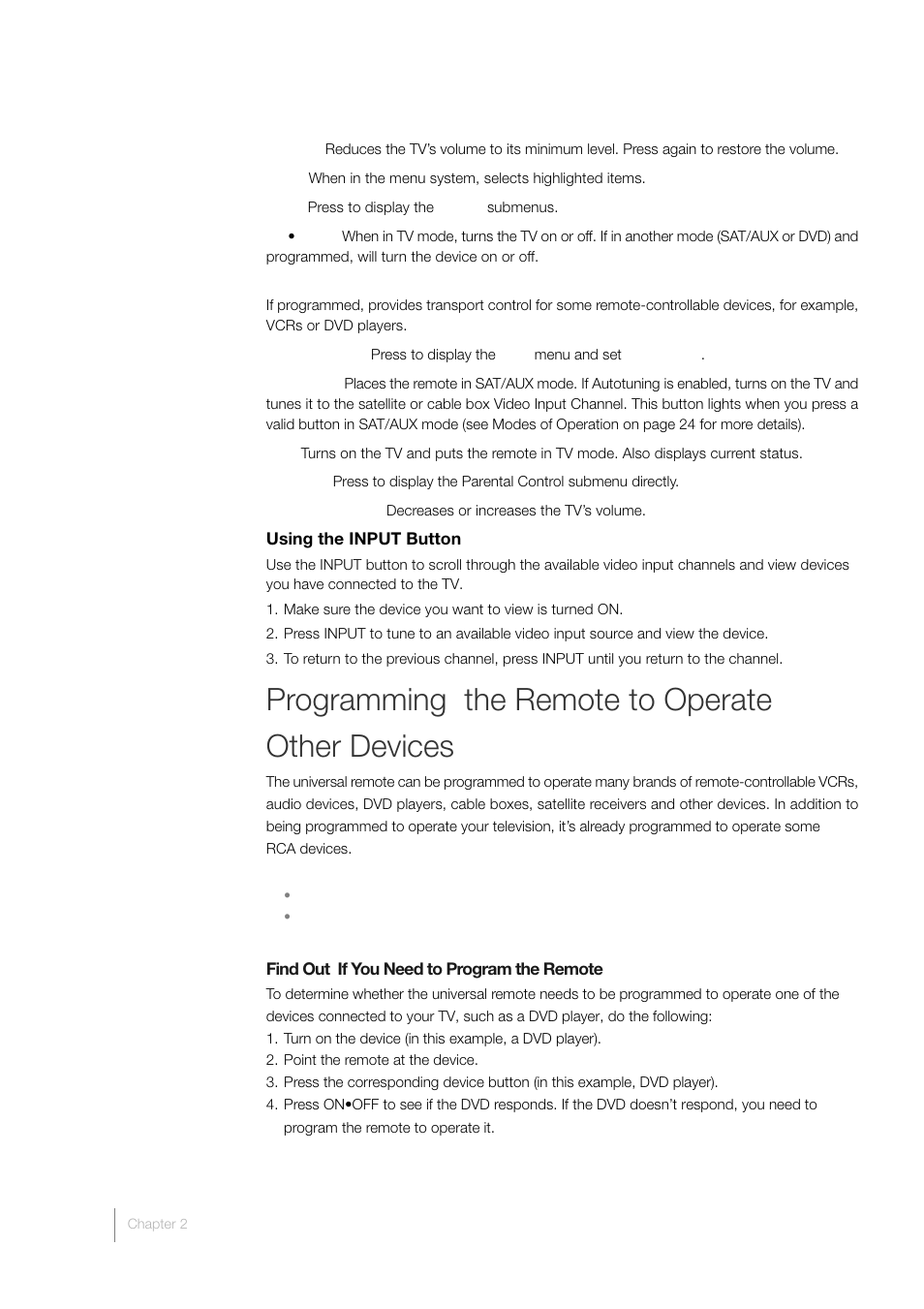Programming the remote to operate other devices | RCA L46FHD35 User Manual | Page 22 / 52