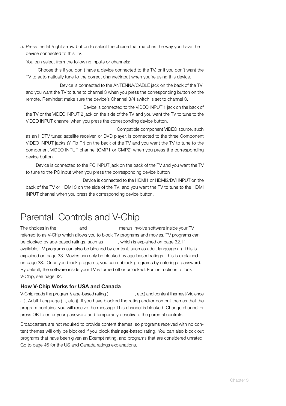 Parental controls and v-chip | RCA L46FHD35 User Manual | Page 31 / 52