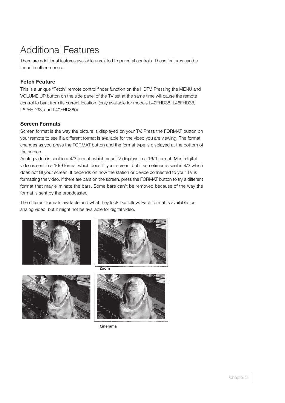 Additional features | RCA L46FHD35 User Manual | Page 35 / 52