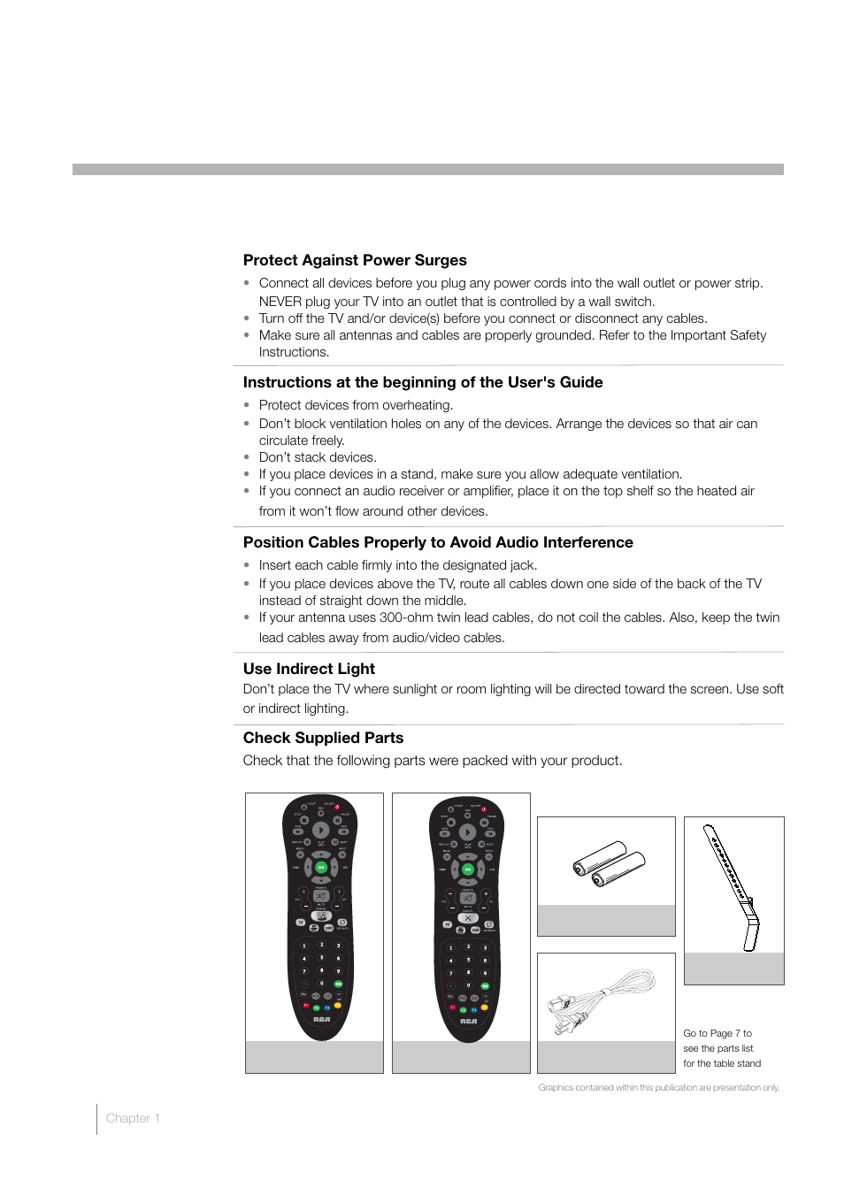 1 connections and setup, Things to consider before you connect | RCA L46FHD35 User Manual | Page 6 / 52