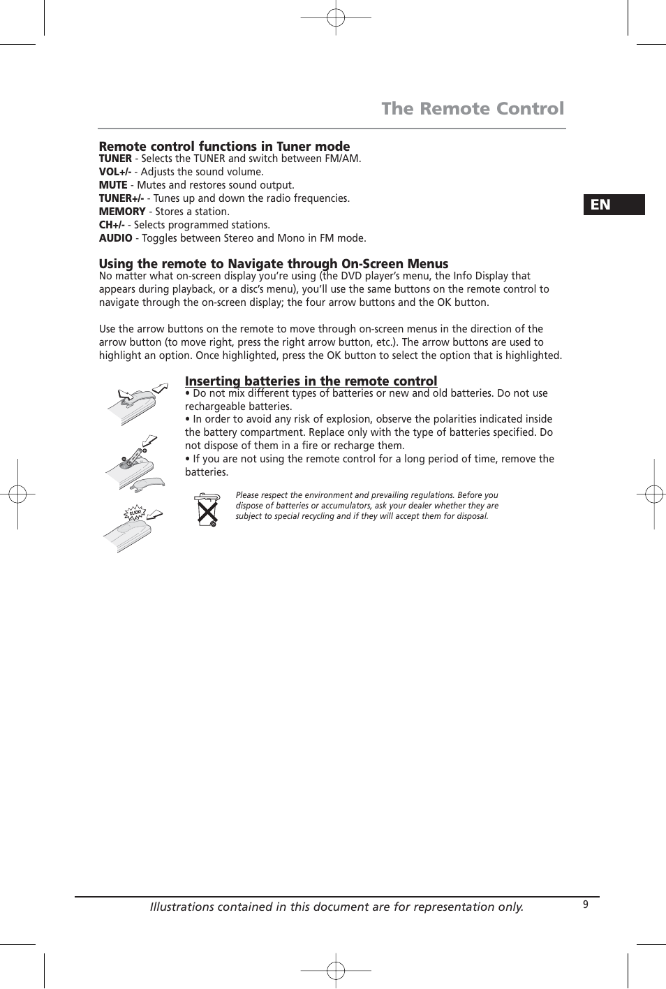 The remote control | RCA RTD206 User Manual | Page 11 / 32