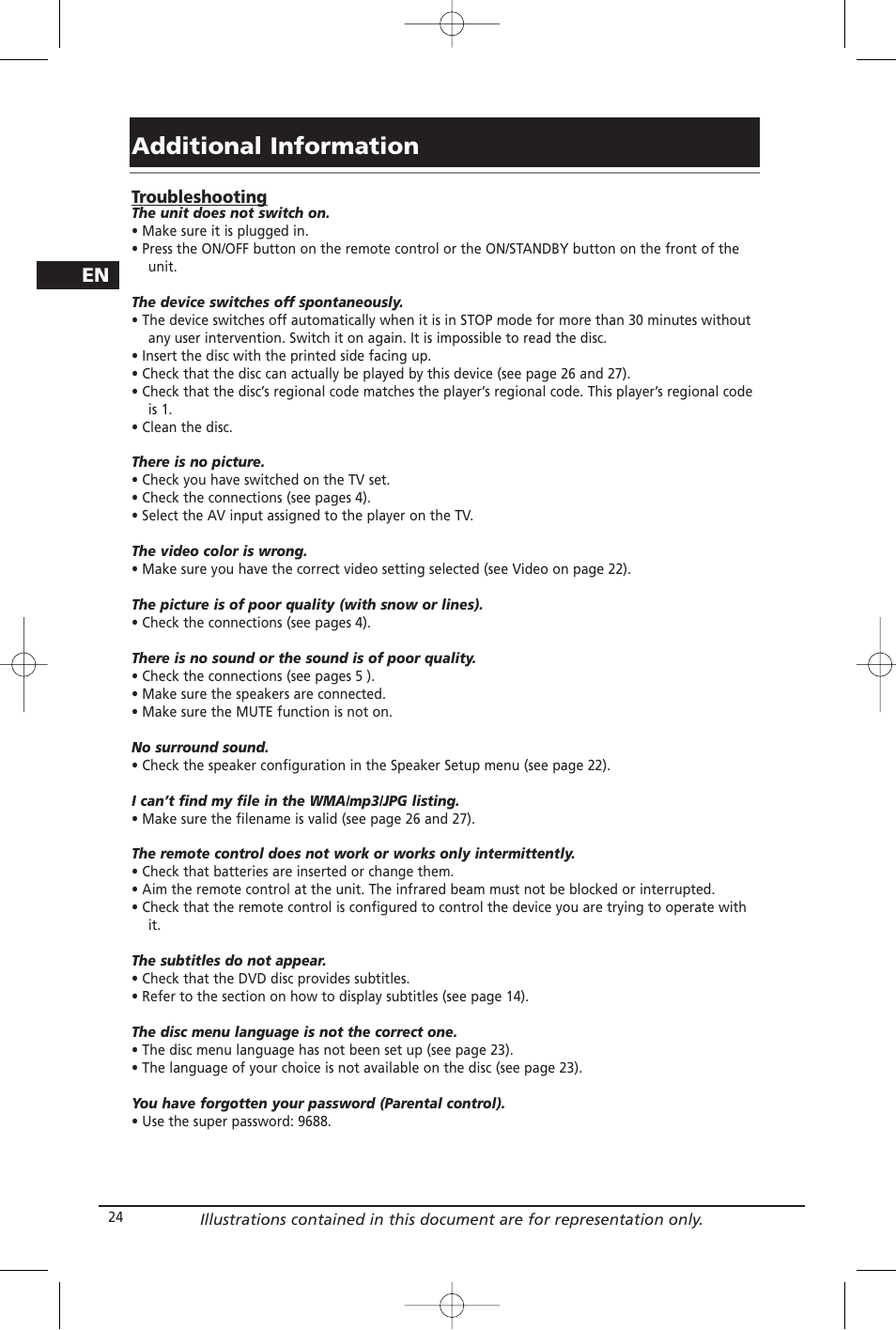 Additional information | RCA RTD206 User Manual | Page 26 / 32