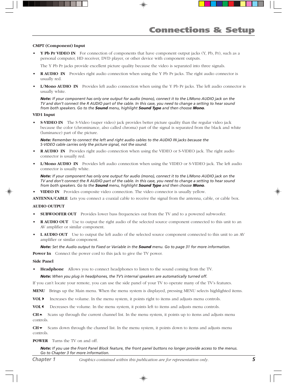 Connections & setup | RCA Scenium LCDX3022W User Manual | Page 9 / 44