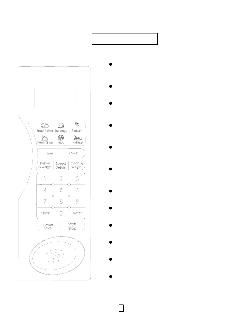 Control panel | RCA RMW1156 User Manual | Page 9 / 13