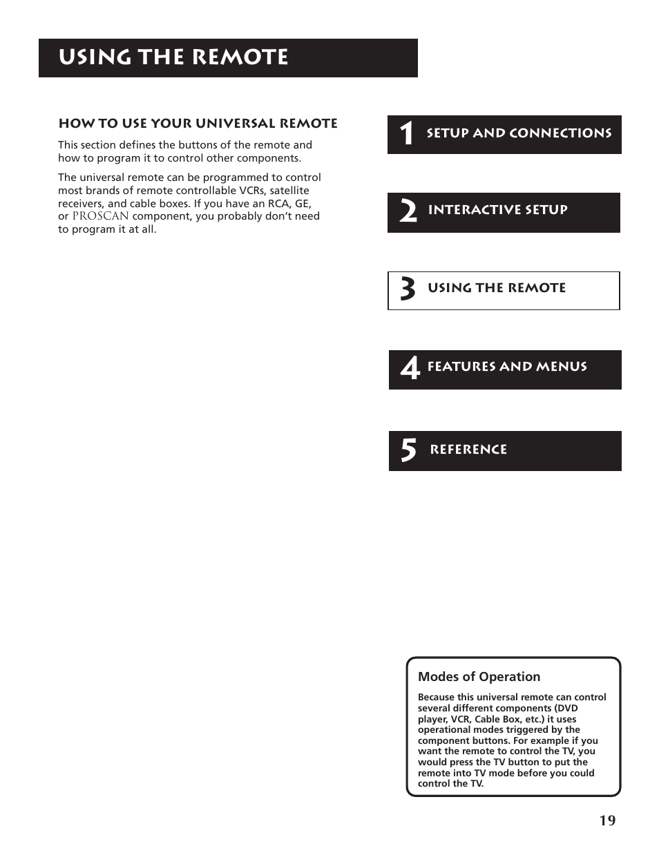 RCA P46920BL  EN User Manual | Page 19 / 48