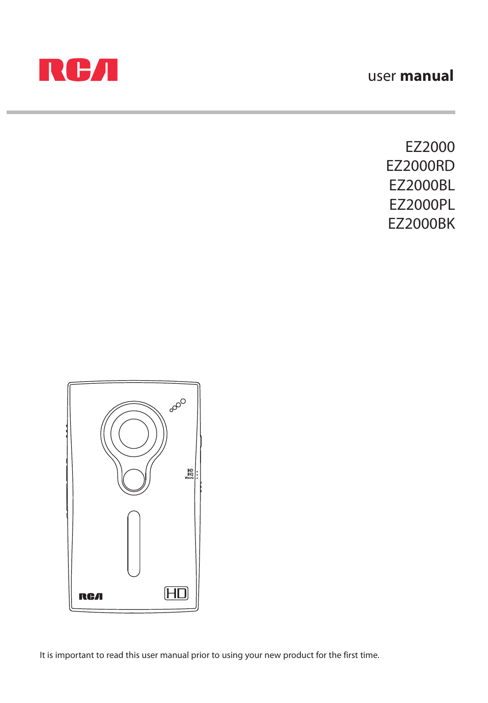 RCA EZ2000BK User Manual | 29 pages