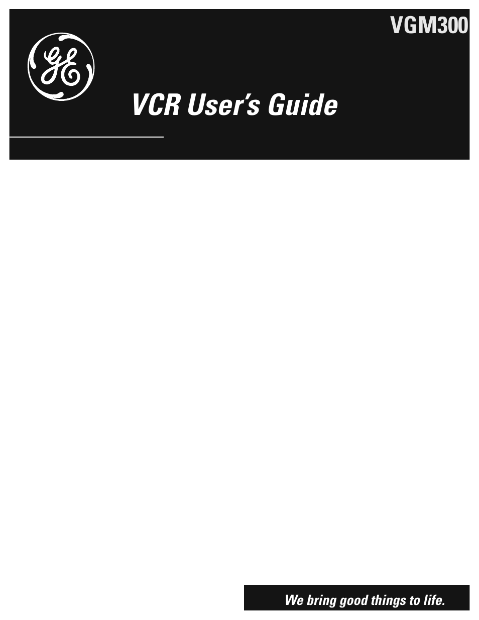 RCA VGM300 User Manual | 36 pages