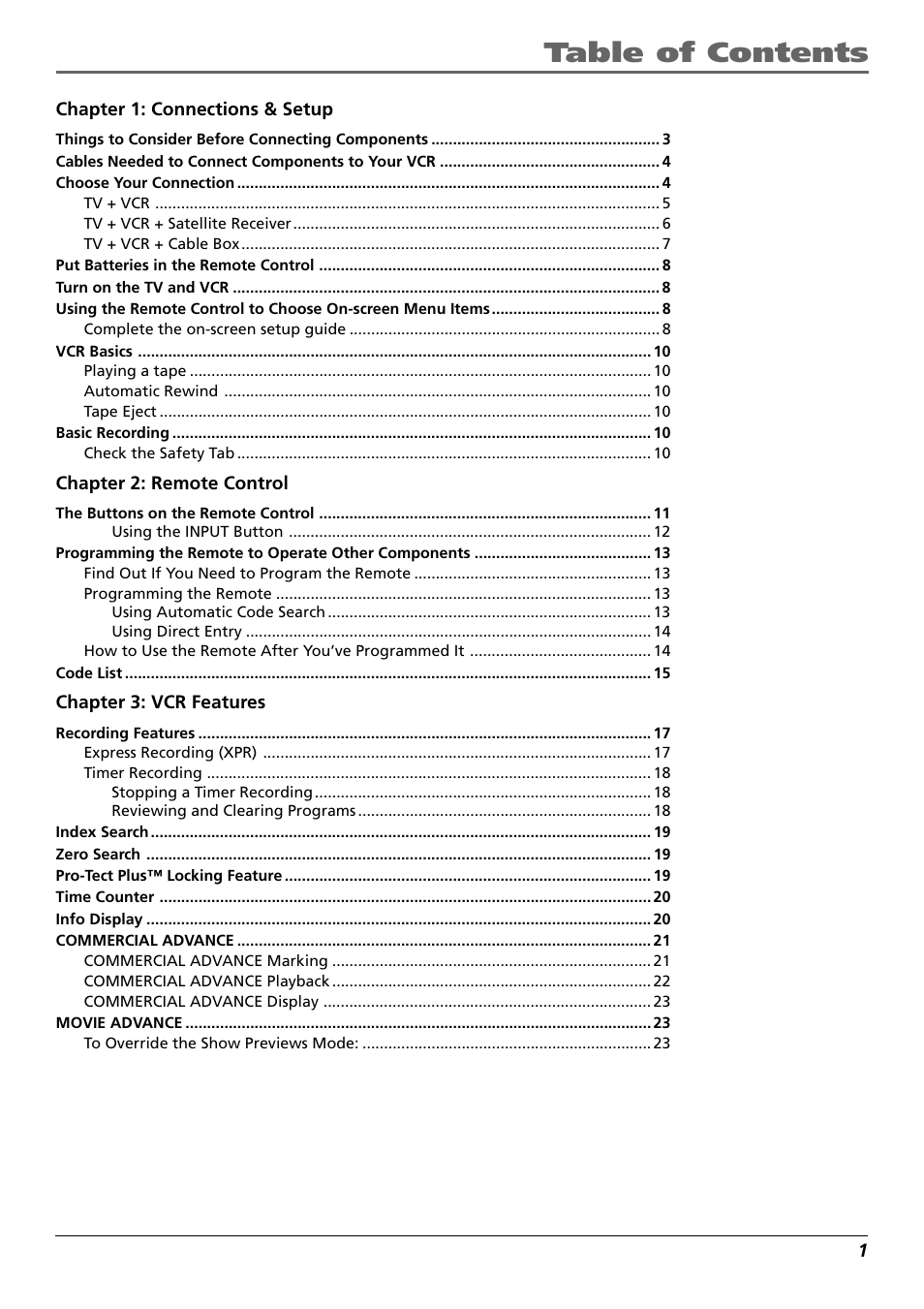 RCA VR648HF User Manual | Page 3 / 42