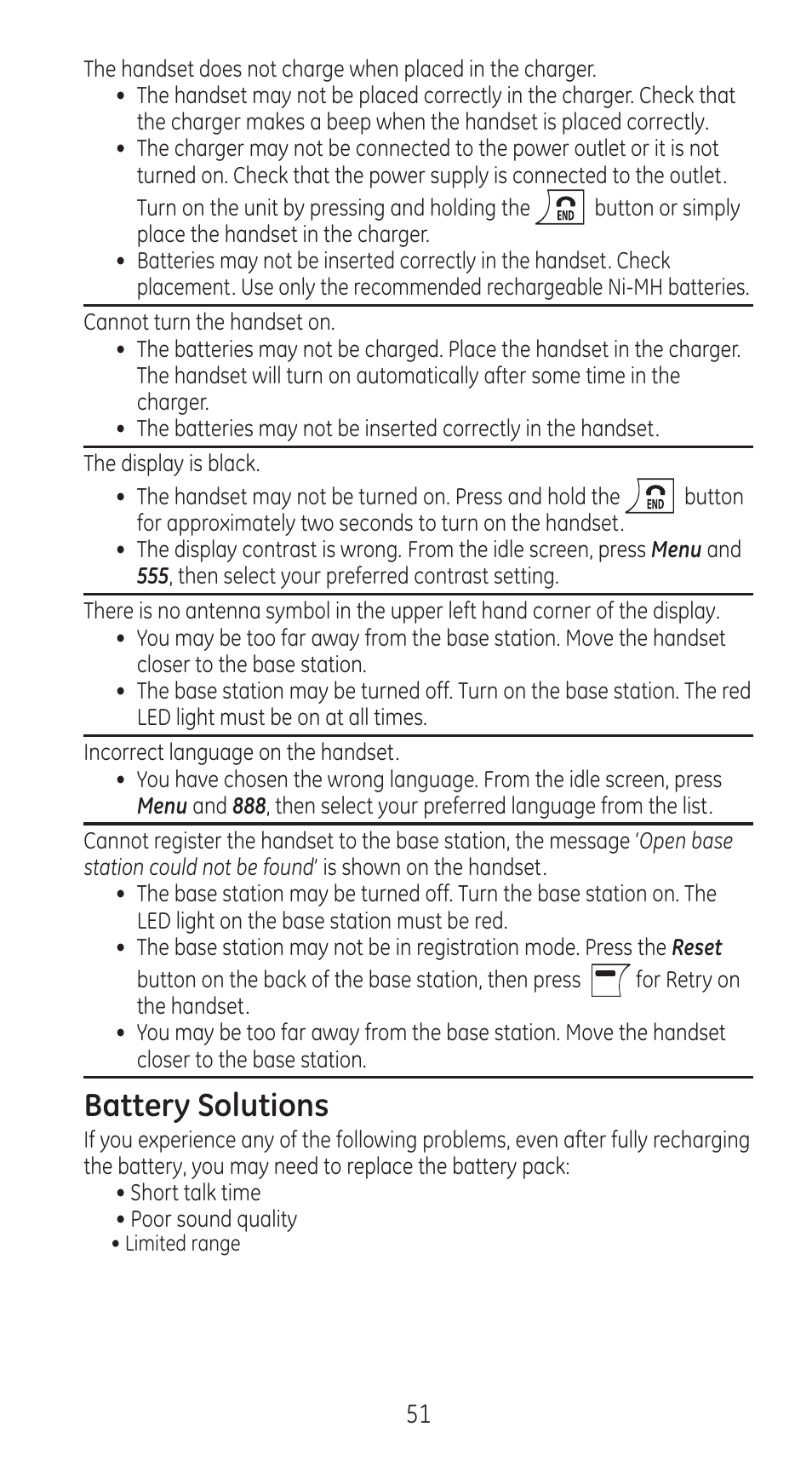 Battery solutions | RCA 28310 User Manual | Page 51 / 58