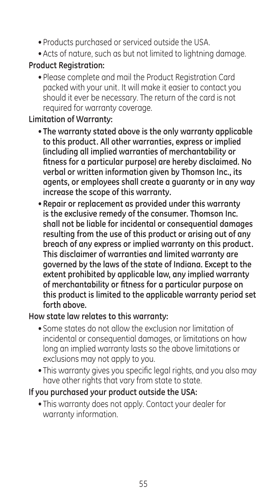 RCA 28310 User Manual | Page 55 / 58