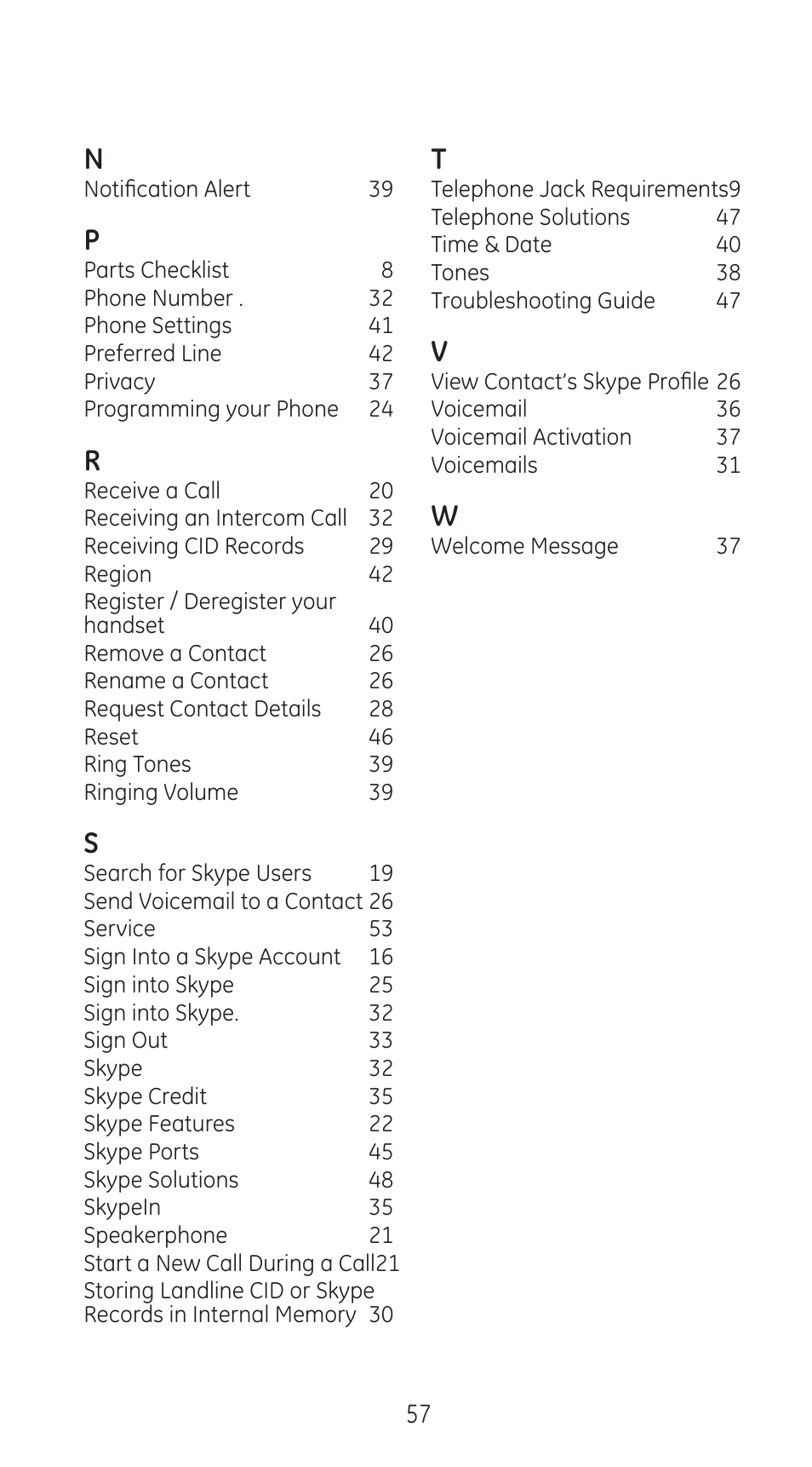 RCA 28310 User Manual | Page 57 / 58