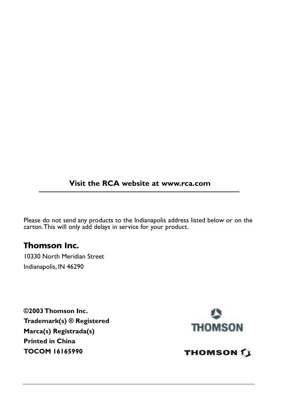 RCA DRC310N User Manual | Page 44 / 44