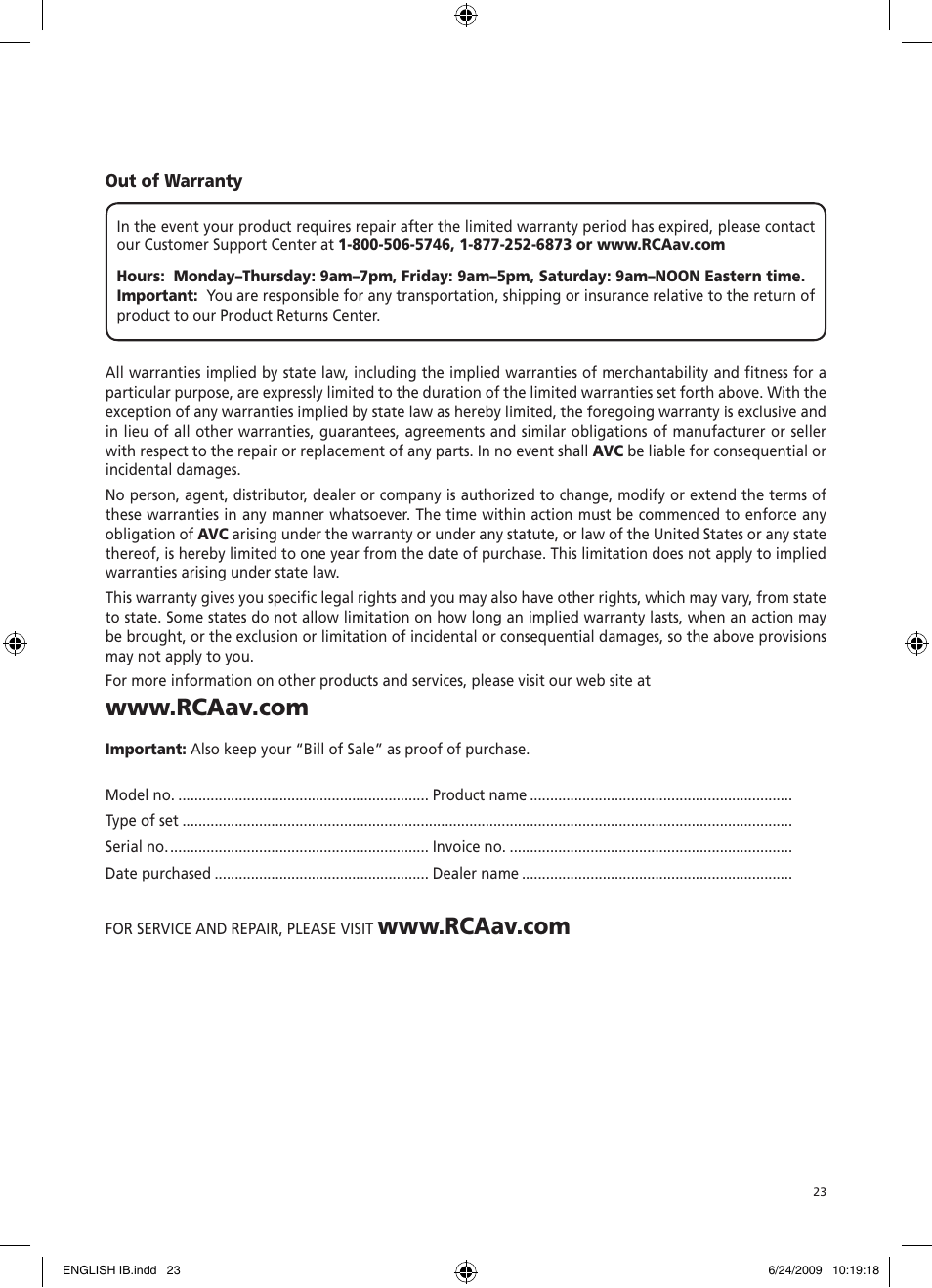 RCA DRC69705 User Manual | Page 27 / 28