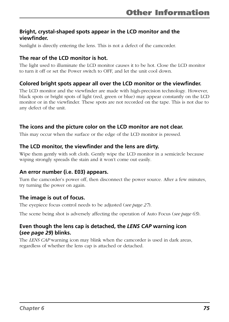 Other information | RCA CC6364/CC6374 User Manual | Page 77 / 104
