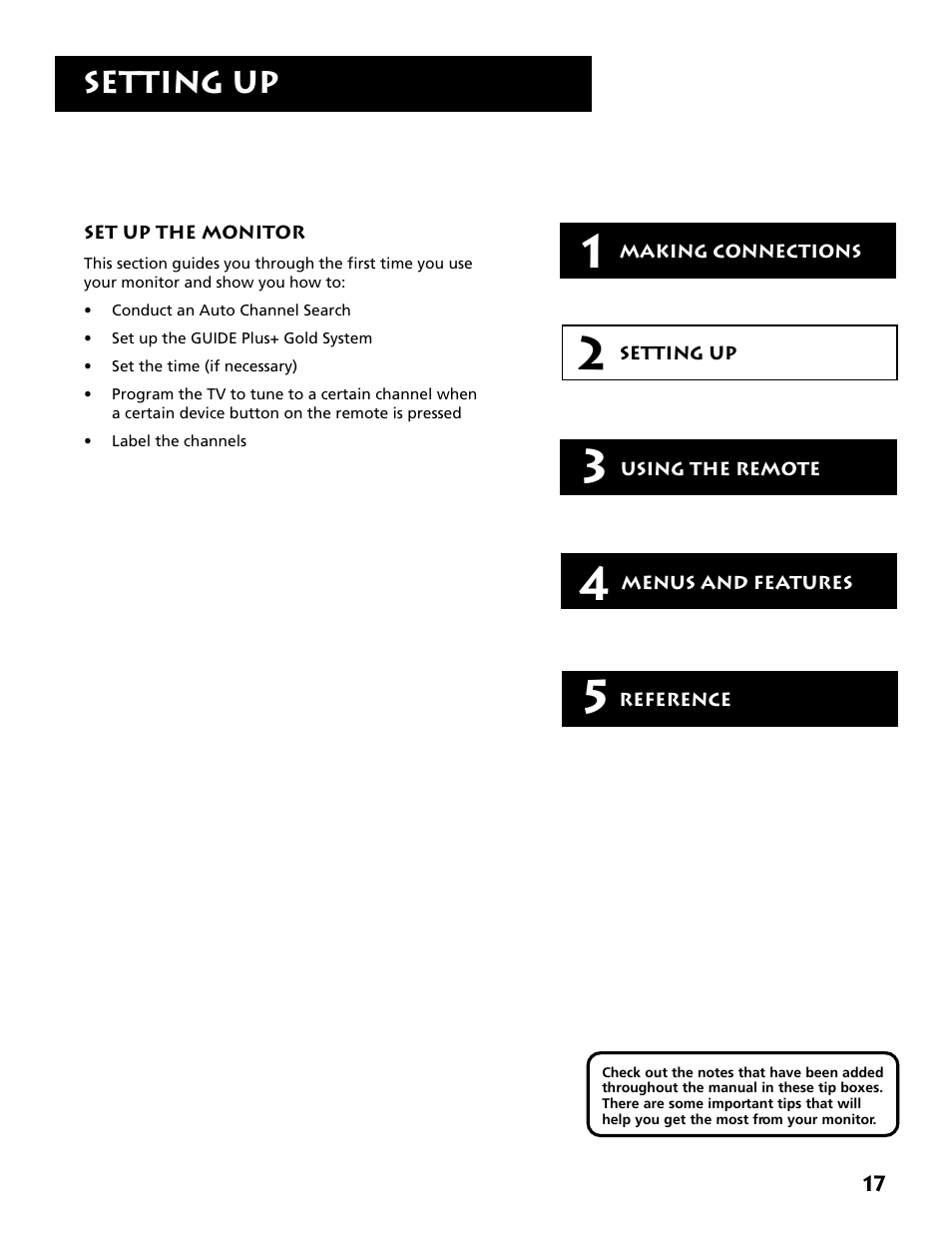 Setting up | RCA MM27110 User Manual | Page 19 / 64