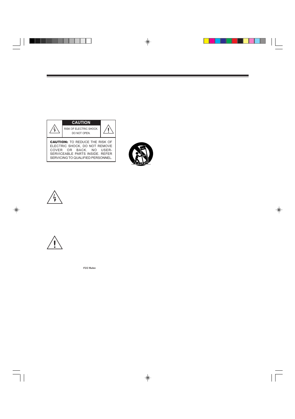 Important safety instructions, Caution | RCA SCT-560 User Manual | Page 3 / 20