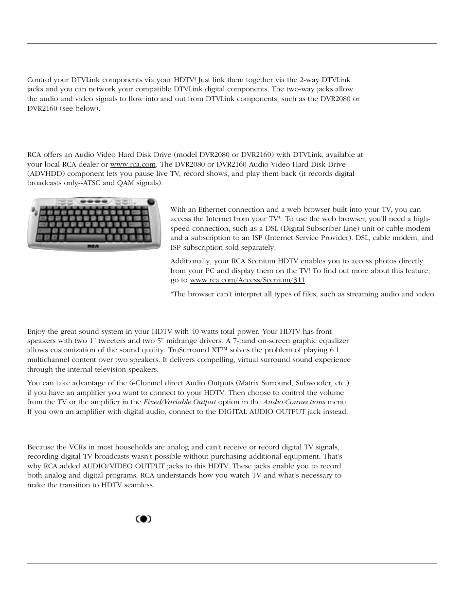 Introduction | RCA scenium User Manual | Page 6 / 96